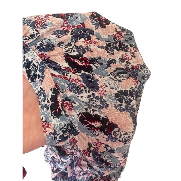 Lucky Brand Women L Floral Blouse Top Lightweight breathable cute - Picture 10 of 10